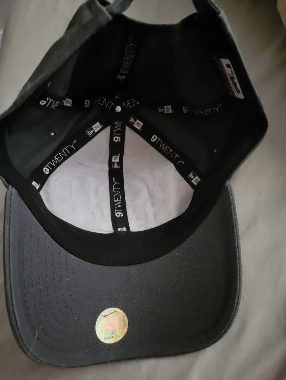 New Era Los Angeles Dodgers Gray World Series Cap with Blue and Brown Logo